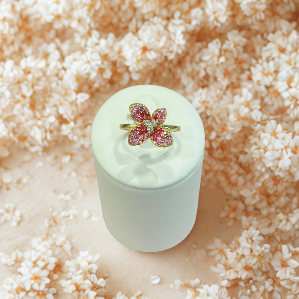 Bague fleurs